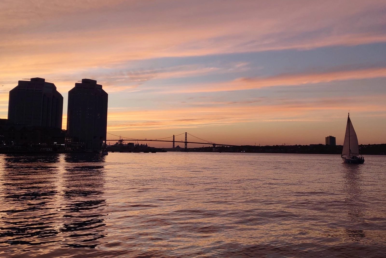 A photo of Halifax Harbour on a summer evening