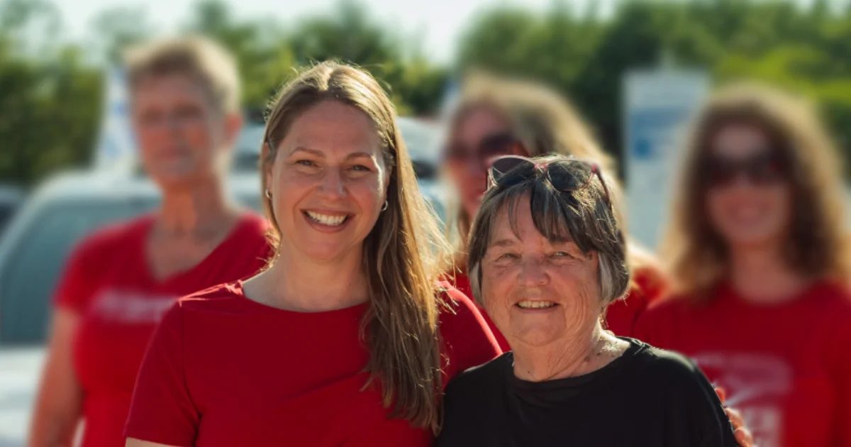 Becky at the Big Ex Parade in Bridgewater with Liberal members.